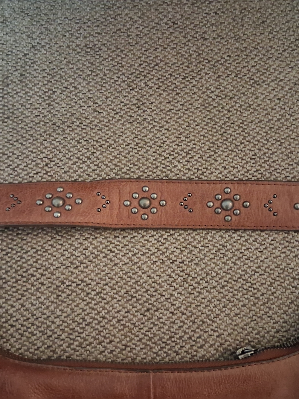 Frye & Co. Leather Shoulder Bag With Studded Strap - Picture 6 of 12